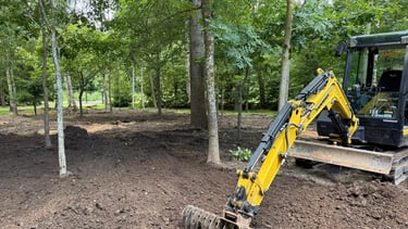 juodzemio lyginimas, sklypo lyginimas, reljefo lyginimas