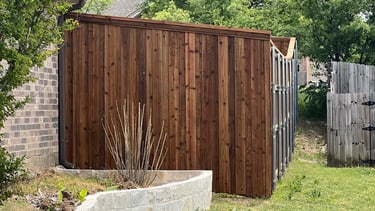 Dark Wood Fence