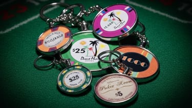 Poker Chip Keychains