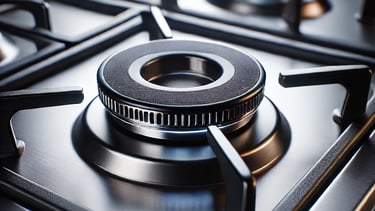 a gas stove top burner