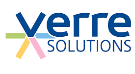 a logo for verrex solutions