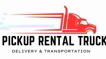 Pickup rental truck logo