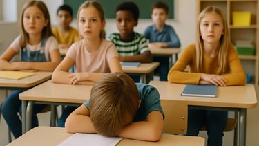 enfant ayant un projet d'accueil individualisé dans sa classe