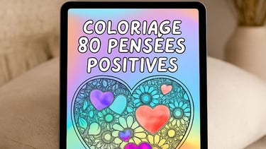 Coloriage 80 pensées positives - ebook 5 euros