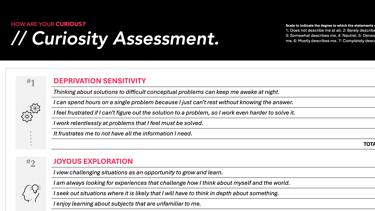 Curiosity Assessment.