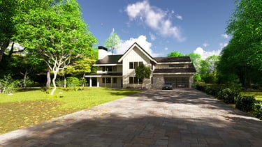 Custom home architectural visualization