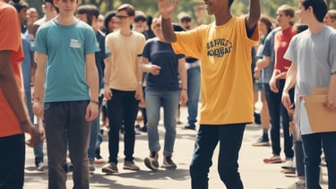 A group of people is gathered holding various signs and posters advocating for disability rights and empowerment. The signs carry messages promoting inclusivity, equal opportunities, and changing perceptions about disabilities. The crowd consists of diverse individuals, including children and adults.