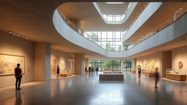 Render de arquitectura generado con IA, mostrando un diseño moderno y detalles fotorrealistas