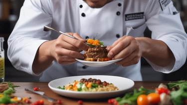 Fresh ingredients displayed on a wooden table.