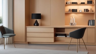 Artisan shaping a custom furniture piece from a designer’s sketch.