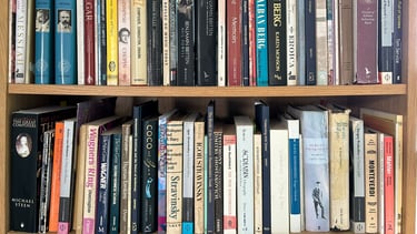 Photo of books about music and musicians