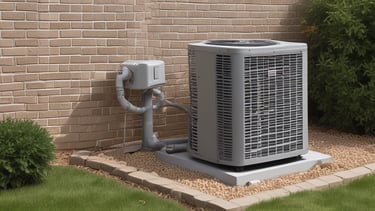 A modern HVAC technician working on a unit.