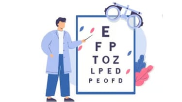 image expliquant le rôle de l'orthoptiste pour l'examen de vue envoyé à l'ophtalmologiste