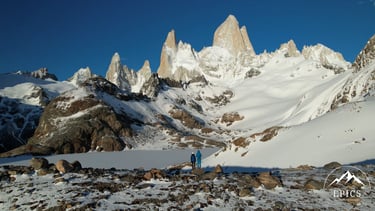 Fitz Roy recouvert de neige, El Chalten, Argentine