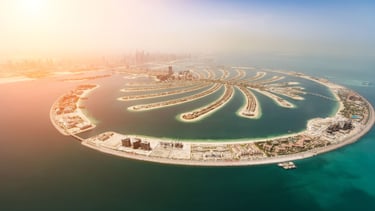 foto panoramica de dubai vista do alto
