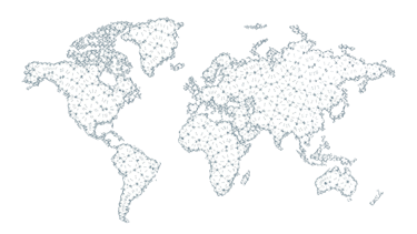 Worldmap showcasing Global Connection