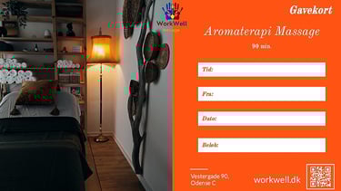 Professionel massage gavekort i Odense – 90 minutters afslapning.