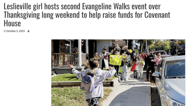 Beach Metro, EvangelineWalks, Evangeline Link, Covenant House, Charity
