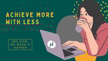 data analyst on her laptop working on project management