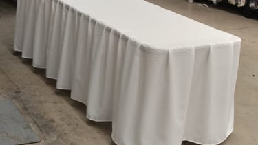 Venta de Mantel Bambalina para Mesa Fiestas del Sol Mobiliario www.sillasymesasfiestasdelsol.com