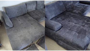 avant apres nettoyage canapé