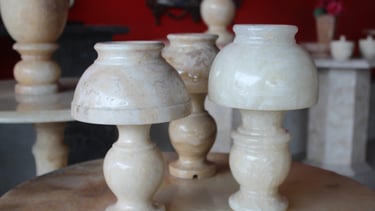 Designed to enhance your living space with elegance. Explore Nussen Living Natural Stone Lampshade.