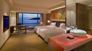 Cozy room at Hyatt Regency Kinabalu