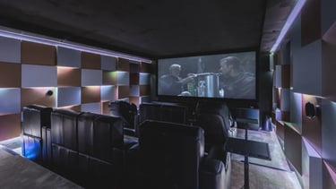Private cinema at Villa El Rincon