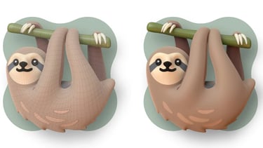 sloth emoji 3D