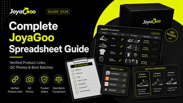 JoyaGoo Spreadsheet Guide: Verified Links, QC & Batches