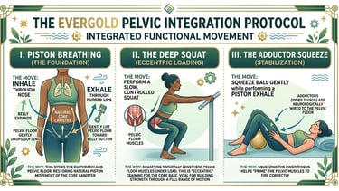 Pelvic exercises infographic