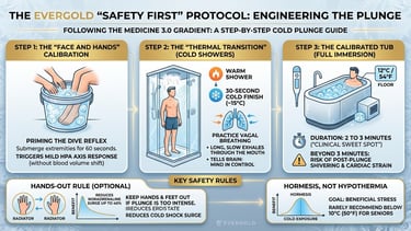 Cold Plunge safely guide infographic
