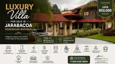Luxury Villa for Sale in Jarabacoa Dominican Republic