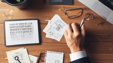 Business meeting with focus on financial planning and credit solutions