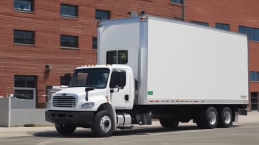 Cargo van parked in front of a local business in Southfield.