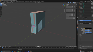 XBOX 360 SLIM Blender 3D 3/4