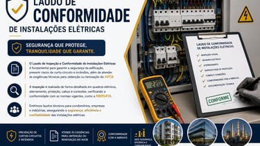 Laudo de inspeção e conformidade de Instalações elétricas