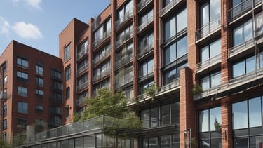 low angle view photography of a gray building