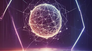 A creative professional brainstorming with AI assistance on a laptop.