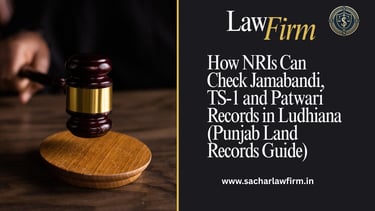How NRIs Can Check Jamabandi, TS-1 and Patwari Records in Ludhiana (Punjab Land Records Guide)