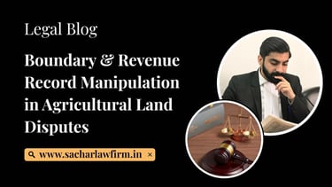 Boundary & Revenue Record Manipulation in Agricultural Land Disputes