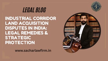 Industrial Corridor Land Acquisition Disputes in India: Legal Remedies & Strategic Protection