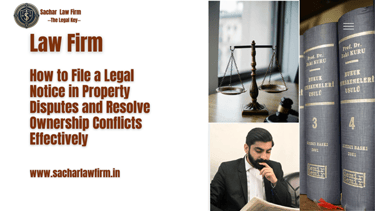 How to File a Legal Notice in Property Disputes and Resolve Ownership Conflicts Effectively