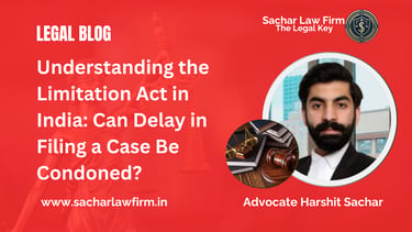 Understanding the Limitation Act in India: Can Delay in Filing a Case Be Condoned?