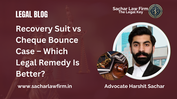 Recovery Suit vs Cheque Bounce Case – Which Legal Remedy Is Better?
