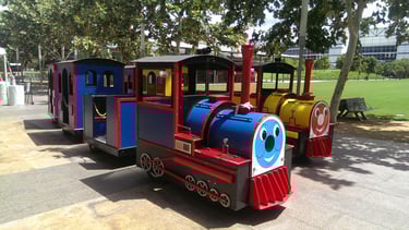 Houston trackless train 