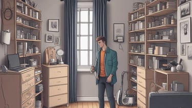 A hairstylist wearing a face mask is working on a client's hair, which is covered with aluminum foils for coloring. The client, also wearing a face mask with a leopard print, is looking at the mirror. The scene is brightly lit by a vertical light strip next to the mirror, creating a focused working environment.