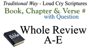 A-E Book, Chapter & Verse # Whole Review with Question