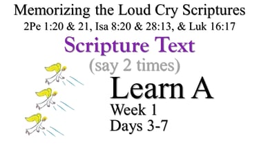 Learn A (Days 3-7)