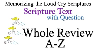 A-Z Scripture Text Whole Review with Question